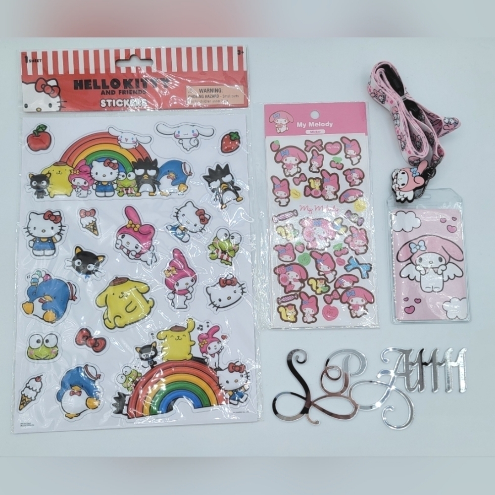 My Melody Hello Kitty Stickers & Lanyard NEW #1703/1715/1723